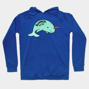 Bummer Dude Narwhal Hoodie